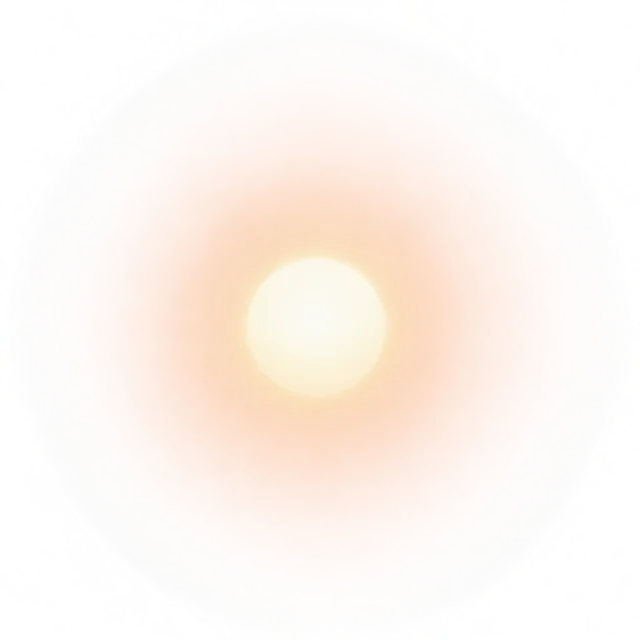 Decorative natural dawn sun layer